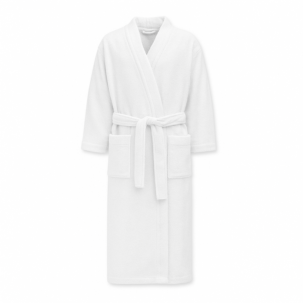 Bademantel Kimono Baumwolle mit Gürtel L