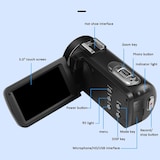 thumbnail of Caméscope Numérique 4K Avec Écran Tactile Zoom 40X Microphone Et Objectif Grand Angle YONIS