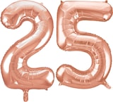 thumbnail of XL Folienballon roségold Zahl 25