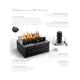 thumbnail of Planika - Queimador de bioetanol sem ventilação Senso Basket BEV, controle remoto, chama real, aço