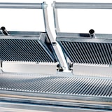 thumbnail of Romux® Piastra Panini Elettrica da 54 cm Doppia da Banco in Acciaio Inox con Doppia Superficie Rigata in Ghisa | Grill a Contatto 300° - 2600 W