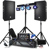 thumbnail of Pack Sono BM SONIC 4400W Ampli 2000W, Enceintes 15" avec Pieds, Table de Mixage, Euphoria Portique + 48 effets lumière +Clé 32G