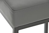 thumbnail of Décoshop26 - Set aus 2 Barhockern mit Fußstütze schlichtes Design 80 cm Sitzhöhe graues PVC schwarzes Metallgestell 10_0004363