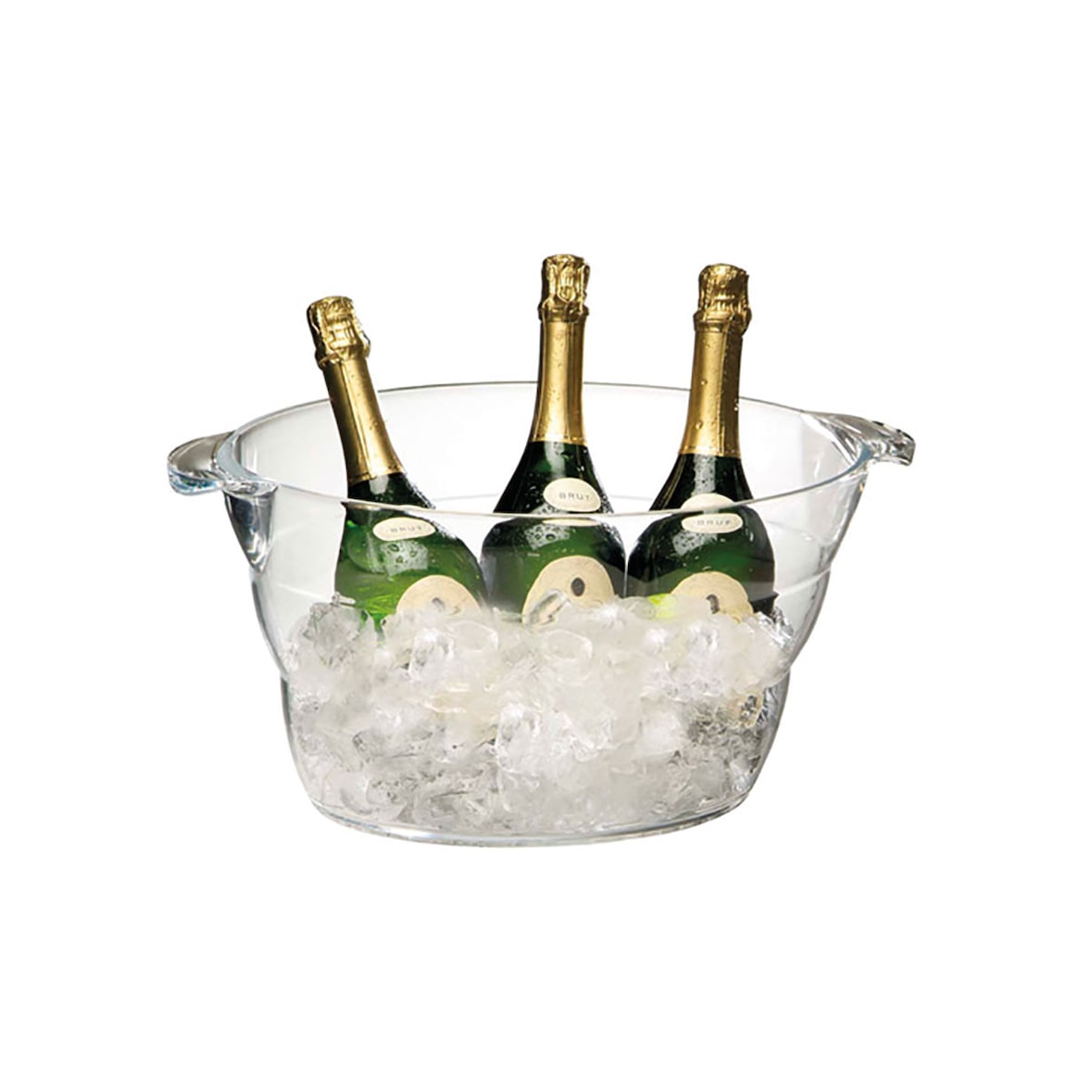 APS bol à punch en méthacrylate 6 bouteilles 40 x 28 x 28 x 33 cm.