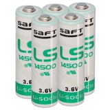 thumbnail of 5x Saft Lithium 3,6V Batterie LS14500 AA - Zelle