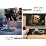 thumbnail of Mini Vidéoprojecteur LED Portable Enfant HDMI USB Projection 80' Jaune Blanc YONIS