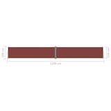 thumbnail of Helloshop26 - Ausziehbare Seitenmarkise/Sichtschutz für Terrasse Garten Balkon 160 x 1200 cm braun 02_0007413