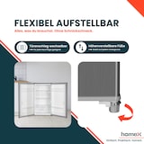 thumbnail of homeX Kühlschrank ohne Gefrierfach, Vollraumkühlschrank klein - 88 Liter, Tischkühlschrank freistehend, silber, CS1016-S