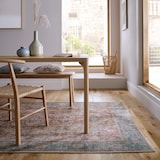 thumbnail of Flachgewebe Teppich waschbar Rot Vintage Orientalischer Used-Look | 152x230cm