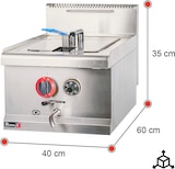 thumbnail of Romux® Fritadeira Industrial a Gás Natural de 14 litros Simples de Bancada | Fritadeira Profissional em Aço Inox com Torneira 7500 W