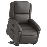thumbnail of vidaXL Relaxsessel mit Aufstehhilfe Elektrisch Grau Echtleder
