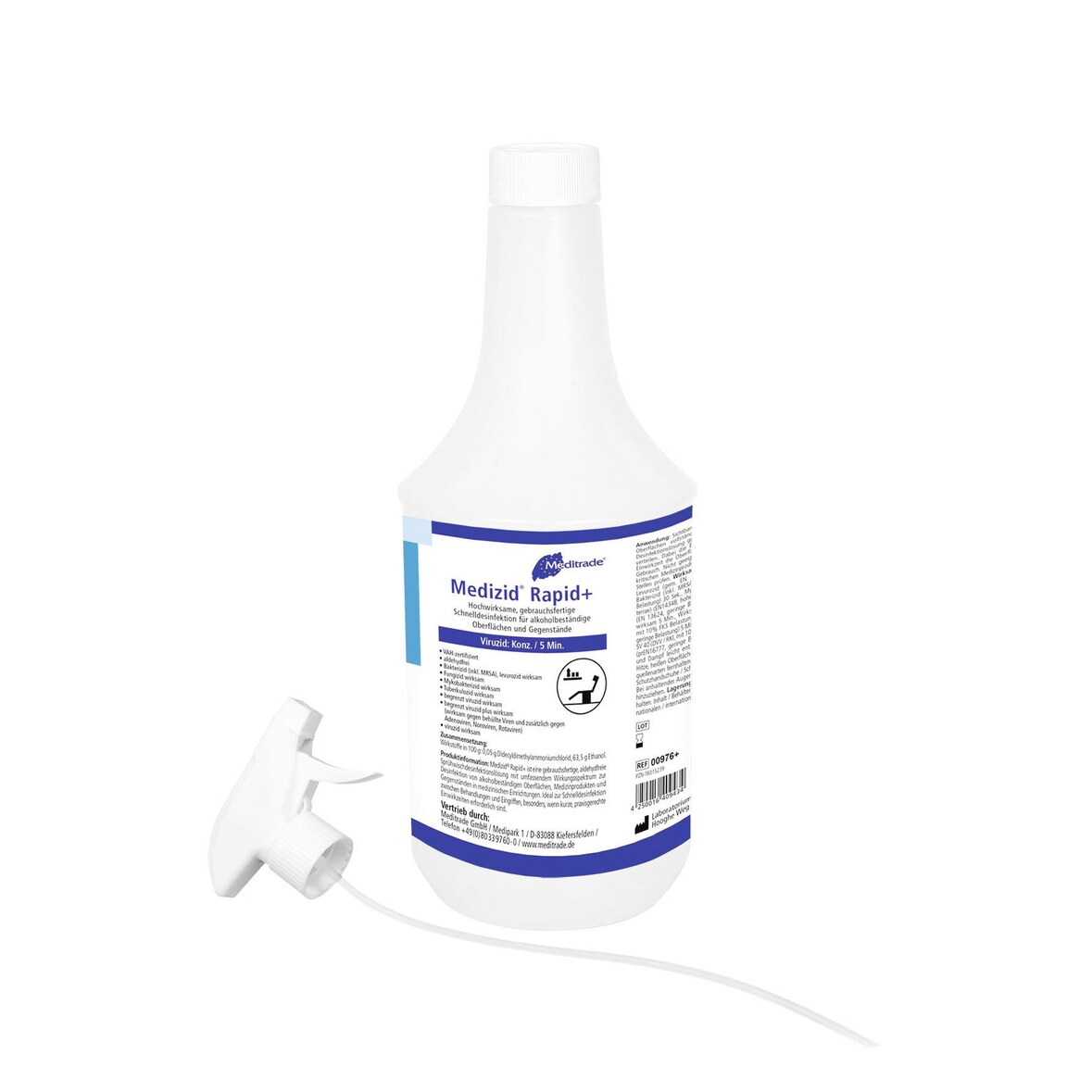 Medizid Rapid + - 12 x 1000 ml - Schnelldesinfektionsmittel  Desinfektionsmittel