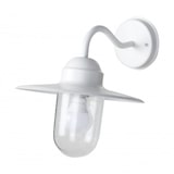 thumbnail of Applique Rétro Blanche ARKIVA : Éclairage Extérieur Vintage Style Ferme, vers le Bas