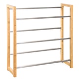 thumbnail of Bambus Flaschenkastenständer "Flash" - Robustes Lagerregal für Büro, Küche, Garage oder Flur / 112 x 106 x 32 cm