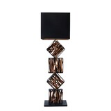 thumbnail of SalesFever Stehleuchte | Gestell Treibholz / Schirm Leinen | B 40 x T 20 x H 155 cm | Natur – Schwarz