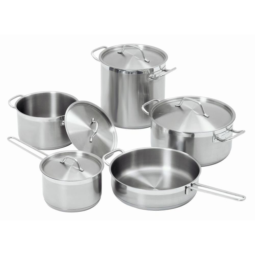 Lot de 5 Casseroles Acier compatibles induction - Bartscher