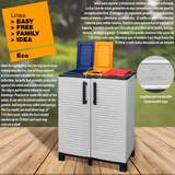 thumbnail of Armário de altura média 68x37x84cm ArtPlast Free em cor antracita