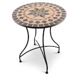 thumbnail of Mosaiktisch 60 cm Ø, mediterraner Garten- & Terrassentisch, 71 cm hoch, Anthrazit-Terrakotta, Raburg Mayla