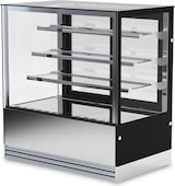 thumbnail of KLIMAITALIA Edelst. & gehärtetes Glas, belüftete Gebäckvitrinne. Schiebetüren & LED. Thermo digital. T° +2°C/+10°C. Mod. DELUXE153PSV