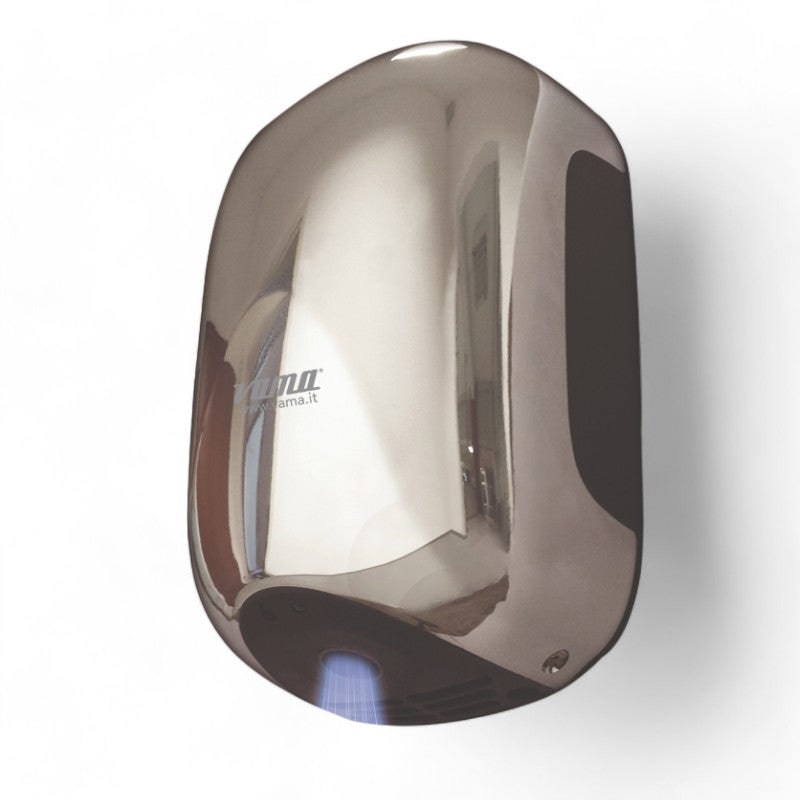 Asciugamani elettrico asciugatore mani Mini Eco Jet In Abs Cromato900W Vama