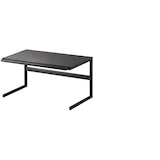 thumbnail of Yamazaki Küchenregal Standregal Arbeitsplatte schwarz Metall ausziehbar 54-92x25x22cm "TOWER"