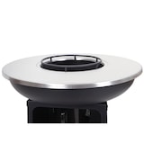 thumbnail of Taça de fogo com placa de grelhar HWC-K97 Fossa de fogo Cesto de fogo para churrasco Placa de cozinha exterior, aço inoxidável ~ Ø59cm preto