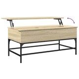 thumbnail of vidaXL Couchtisch Sonoma-Eiche 100x50x45 cm Holzwerkstoff und Metall