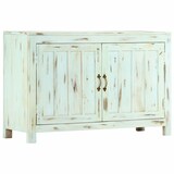 thumbnail of vidaXL Sideboard Hellblau 110×35×70 cm Massivholz Mango