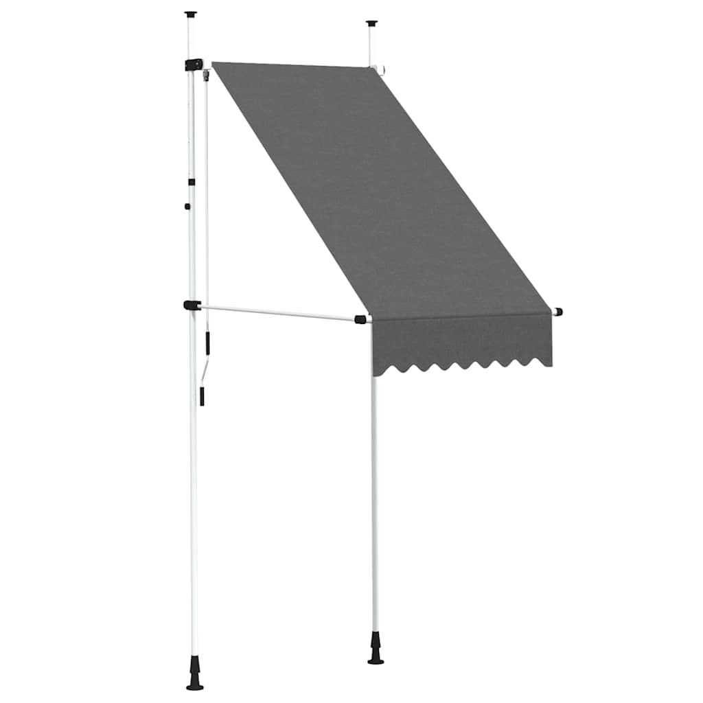 Tenda Da Sole Retrattile Manuale 100 Cm Antracite