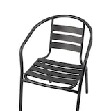 thumbnail of METRO PROFESSIONAL Cadeira com braços empilhável para restauração Narni, alumínio, cinzento escuro