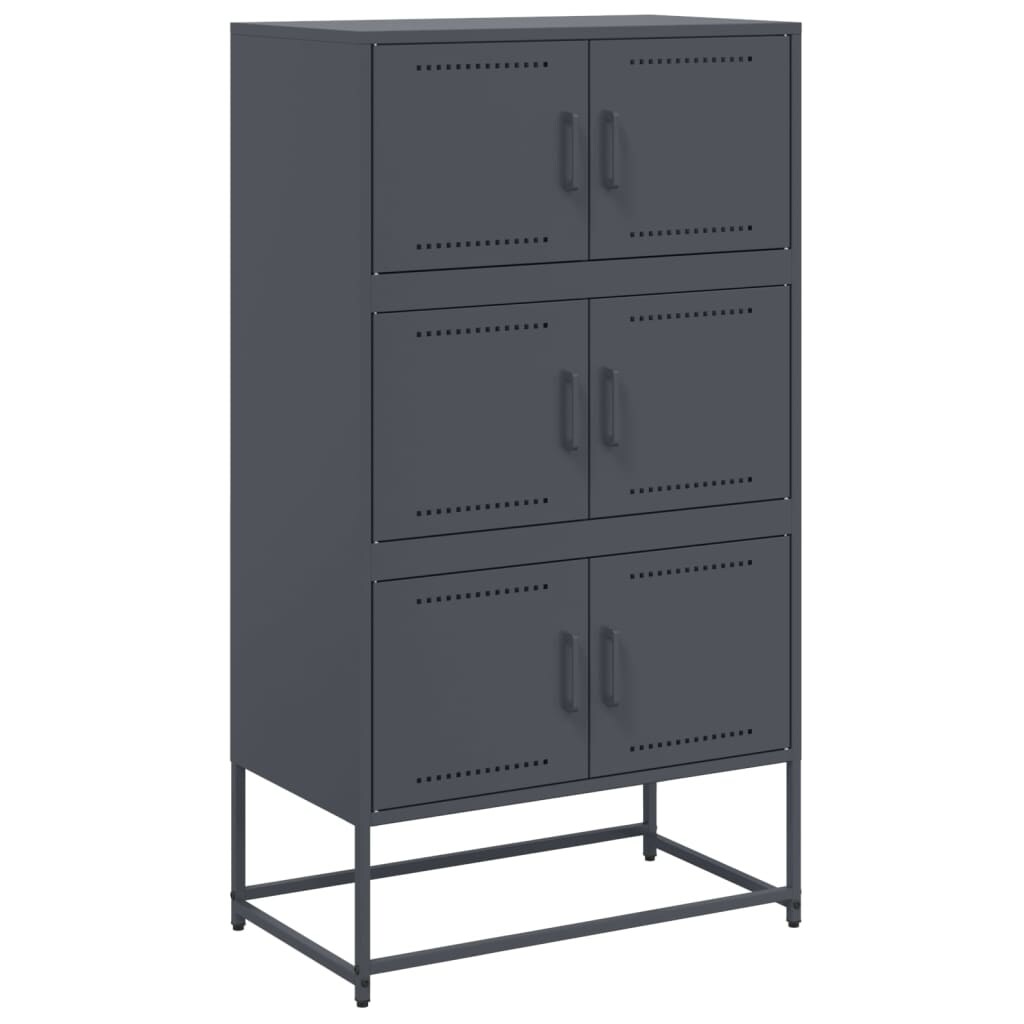 Helloshop26 - Buffet Sideboard Kommode Kleiderschrank Aufbewahrungsmöbel Organizer für Küche Wohnzimmer Lounge 68,5 x 38,5 x 123,5 02_0029703
