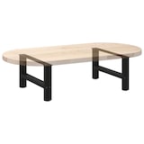 thumbnail of vidaXL Couchtischbeine Schwarz 2 Stk. 60x(30-31) cm Stahl
