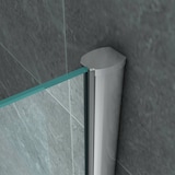 thumbnail of Duschabtrennung Walk-In Duschwand Milchglas vollsatiniert 8mm (BxH) 1400x2000mm