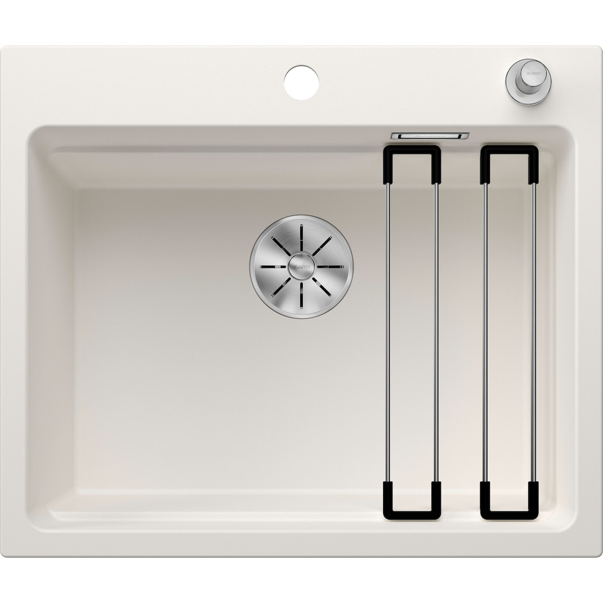 BLANCO ETAGON 6 Einbauspüle / SILGRANIT / Weiß / Excenter -