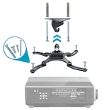 thumbnail of Universal Beamer Deckenhalterung Kugelgelenkschwarz