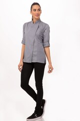 thumbnail of Chef Works® HARTFORD Damenkochjacke der Essential Collection - COOL VENT BCWLZ005 Grau S