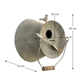 thumbnail of DanDiBo Vogelhaus zum Aufhängen Metall Deko Pott Eimer wetterfest 481997 Nistkasten Futterstation für Vögel Shabby Metalleimer Bottich Balkon
