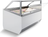 thumbnail of Speiseeisvitrine EKERO | Nachtabdeckung + LED | 16x 5 Liter, HxBxT 135,6x149,6x105,4cm | -14/-16°C | Weiß/Edelstahl | + CHEFGASTRO Geschirrtuch
