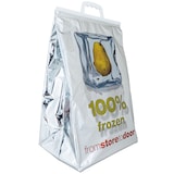 thumbnail of Borsa frigo rigida metallizzata a fondo piatto - 32 x 44 x 20 cm (ap. x alt. x soffietto) - vol. 34 L - isolamento in schiuma LDPE - per 40 pz.