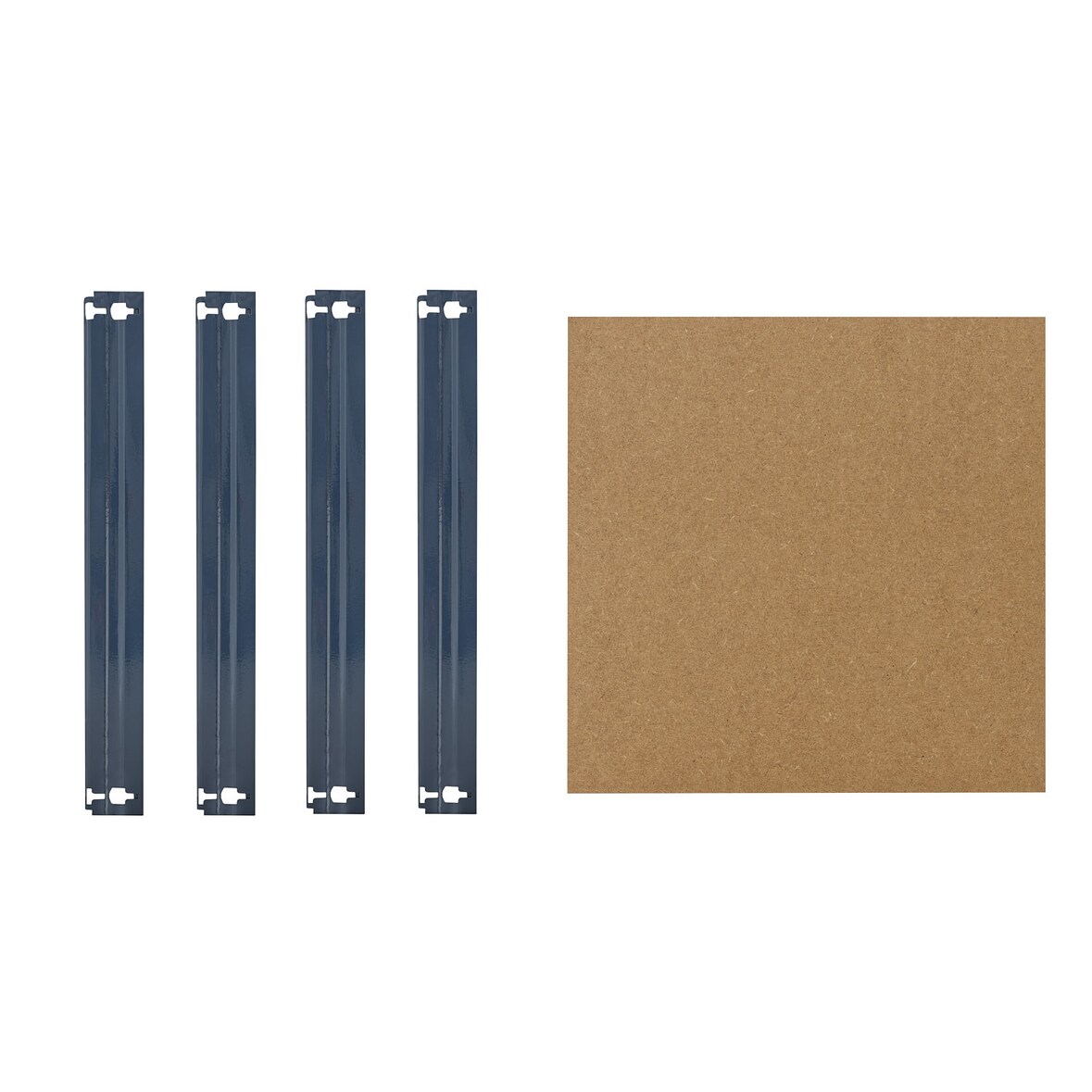 shelfplaza HOME 40x40 cm Fachboden-Set in blau für HOME Schwerlastregale mit 175 kg Traglast pro Boden