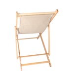 thumbnail of Aranaz- Hamaca madera de haya barnizada sin brazos lona piedra. Dimensiones: 60 x 130 x 107 cm