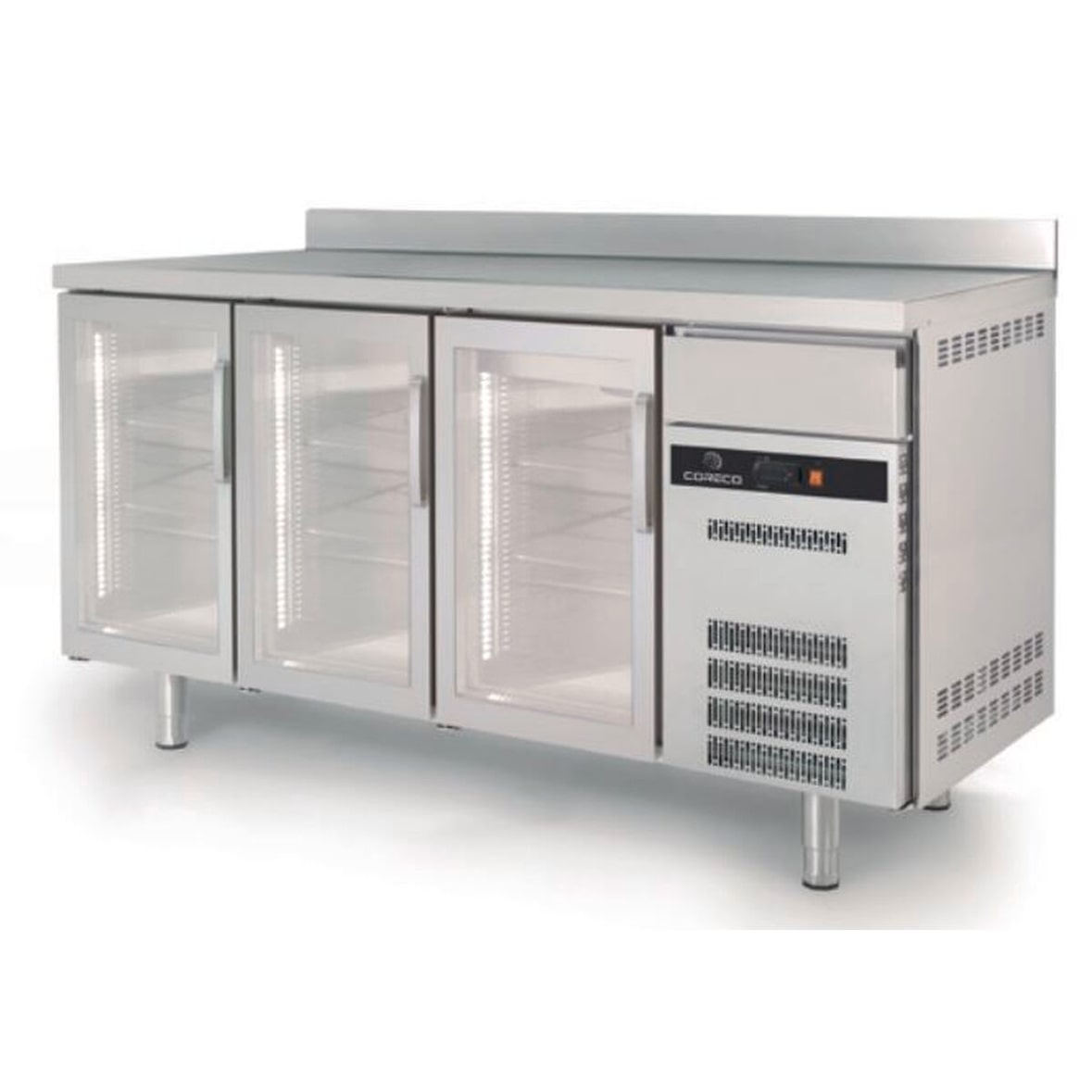 Achterbar 600 positief S-Line - 3 glazen deuren