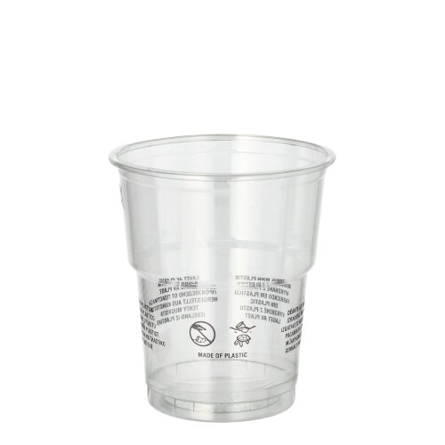 1250 Plastikbecher Trinkbecher R-PET 0,2 l Ø 7,8 cm · 8,9 cm glasklar