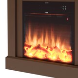 thumbnail of MPC CAMILLO MARRONE Elektrischer Kamin, 60cm, Braunes Holz, 750W/1500W, Realistischer LED-Flammeneffekt, Automatischer Thermostat, Inklusive Fernbedie