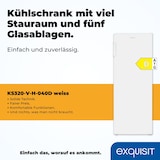thumbnail of Exquisit Vollraumkühlschrank KS320-V-H-040D weiss | Nutzinhalt: 242 L | Ohne Gefrierfach