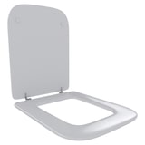 thumbnail of Sedile WC In Legno MDF Copriwater Tavoletta Universale Portata Massima 150 Kg Facile Da Pulire Design Brighton Cerniere In Ottone 44 × 36 Cm Bianco