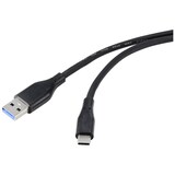 thumbnail of Renkforce USB-Kabel USB 3.2 Gen1 (USB 3.0 / USB 3.1 Gen1) USB-C® Stecker 2.00 m Schwarz PVC-Mantel R