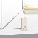 thumbnail of Plissee Verspannt mit Klemmträgern ohne Bohren Faltrollo Fensterrollo Marke 70 x 140 cm weiß crash