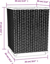 thumbnail of vidaXL Pflanzkübel 4 Stk. Schwarz 30x30x37 cm Polypropylen