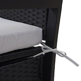 thumbnail of Décoshop26 - Banco de jardín de 2 plazas en polirratán antracita con compartimento de almacenaje y cojín de asiento gris 04_0004189